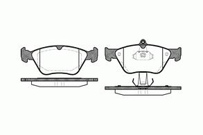 468 00  REMSA FDB901=571530B !колодки дисковые п.\ Opel OmegaB 2.0 &16V 94-00/Calibra 2.0T 4x4/2.5 92-95