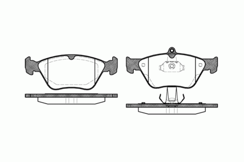 468 00 REMSA FDB901=571530B !колодки дисковые п.\ Opel OmegaB 2.0 &16V 94-00/Calibra 2.0T 4x4/2.5 92-95 - фото 1 - id-p151137640