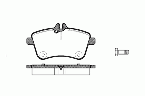 1130 00 REMSA колодки дисковые п.\ MB W169 2.0CDi OM640.941 04>