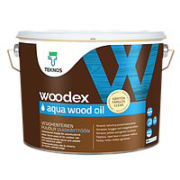 Пропитка масло Текнос ВУДЕКС АКВА ВУД ОИЛ Teknos Woodex Wood Oil Aqua, бесцветный, 9л