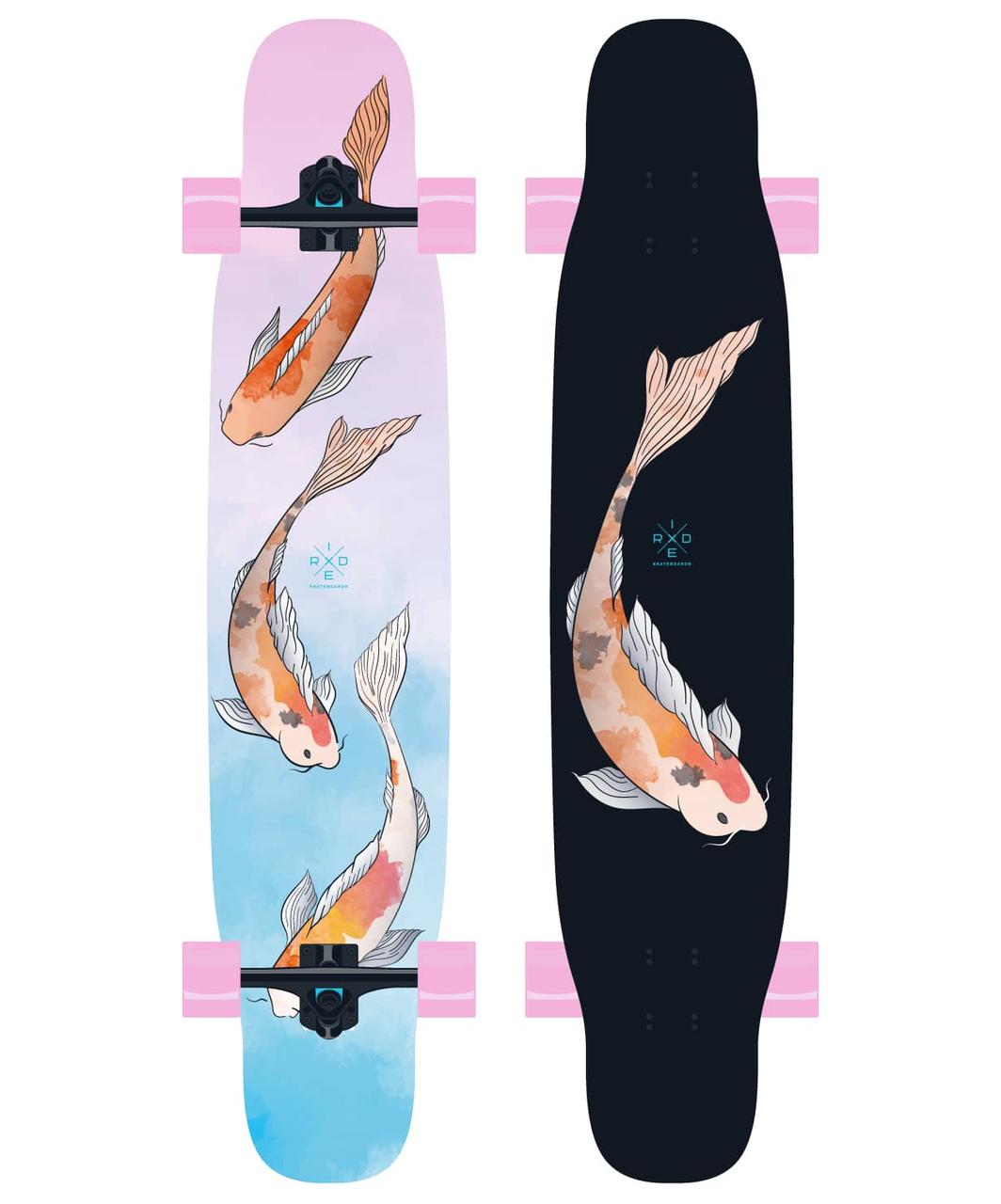 Лонгборд RIDEX Koi 44"X9" ABEC-9 Chrome