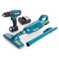 Набор Шуруповерт + пылесос CLX213X1 (2Ah), MAKITA, CLX213X1