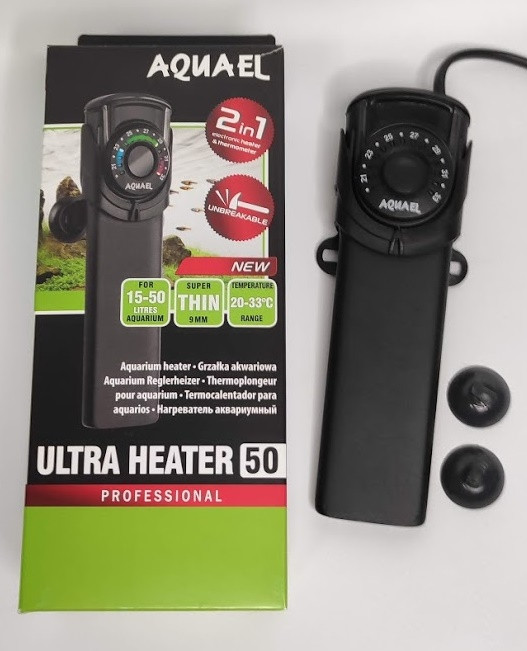 Пластиковый терморегулятор Aquael ULTRA HEATER 50W от 15 - 50л. - фото 2 - id-p55858945
