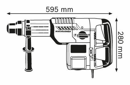 Перфоратор с патроном SDS-max GBH 11 DE Professional - фото 2 - id-p13141092