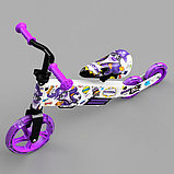 Детский беговел Small Rider Turbo Bike (фиолетовый) светящиеся колеса трансформер, фото 3
