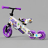 Детский беговел Small Rider Turbo Bike (фиолетовый) светящиеся колеса трансформер, фото 4
