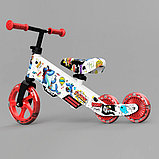 Детский беговел Small Rider Turbo Bike (красный) светящиеся колеса трансформер, фото 5