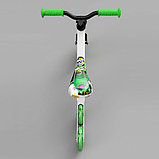 Детский беговел Small Rider Turbo Bike (зеленый) светящиеся колеса трансформер, фото 4