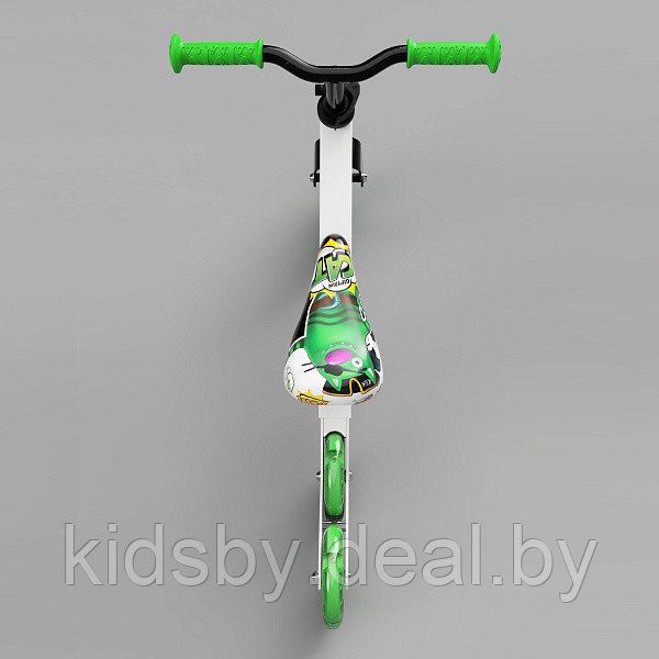 Детский беговел Small Rider Turbo Bike (зеленый) светящиеся колеса трансформер - фото 4 - id-p151160504