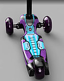 Детский трехколесный самокат Small Rider Turbo Spacecraft 3 (фиолетовый) светящиеся колеса, фото 4