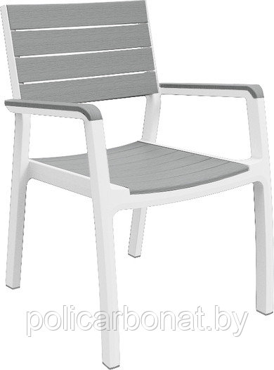 Стул Harmony Armchair, белый/серый