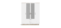 Шкаф РИМ-180 сонома, белый снег