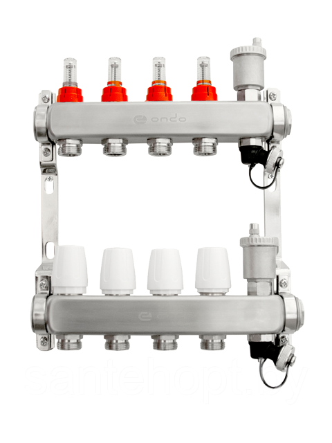 Коллектор для теплого пола ONDO OKGSET 04 A  для 4 контуров
