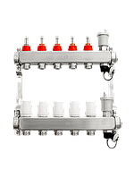 Коллектор для теплого пола ONDO OKGSET 05 A для 5 контуров