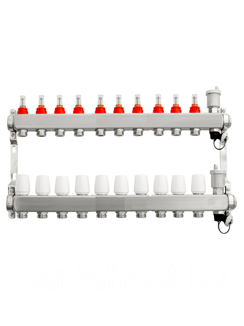 Коллектор для теплого пола ONDO OKGSET 10 A  для 10 контуров