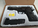 Пистолет игрушечный пневматический металлический Airsoft Gun С.18, фото 3