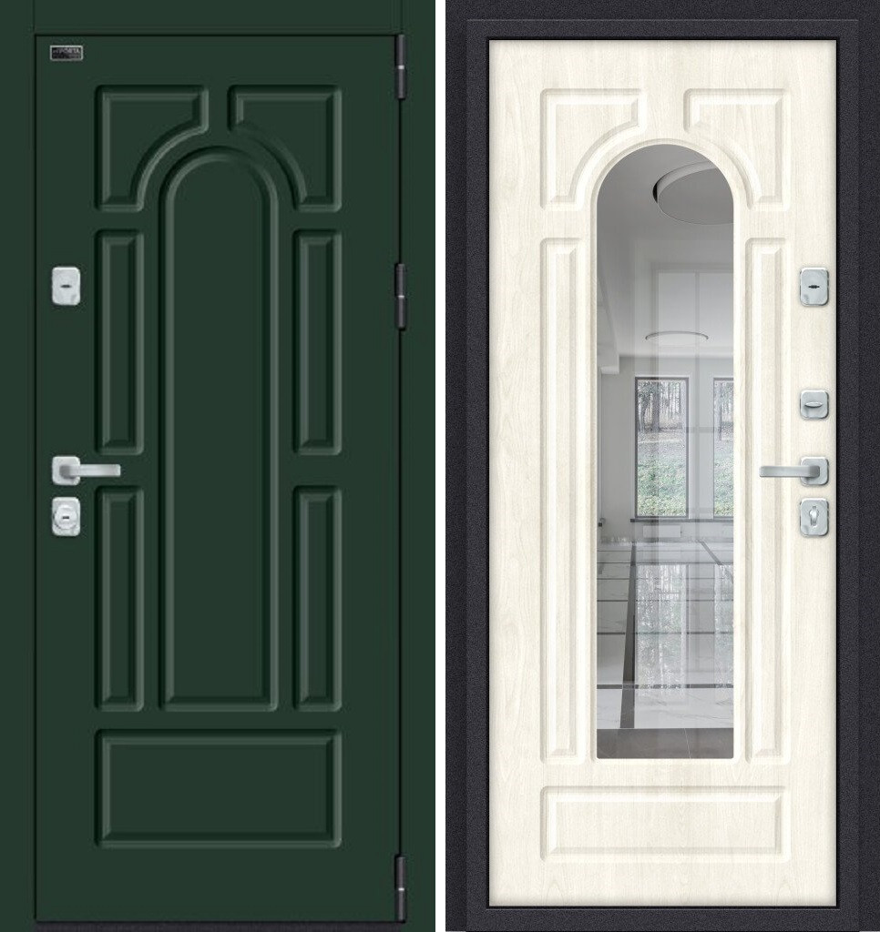 Двери входные металлические Porta M 55.56 Green Stark/Nordic Oak