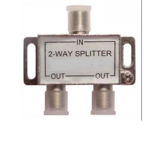Делитель ТВ 1вход (F-гнездо) -2выхода (F-гнездо) 5-2400МГц белый АРА-219 - фото 1 - id-p105366736