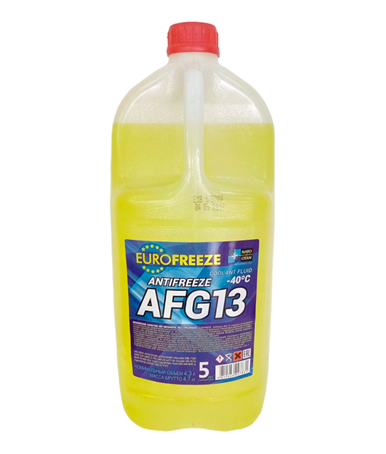 Антифриз Eurofreeze 53347 Antifreeze жёлтый AFG 13 -35C 4,8кг 4,2л - фото 1 - id-p151222728