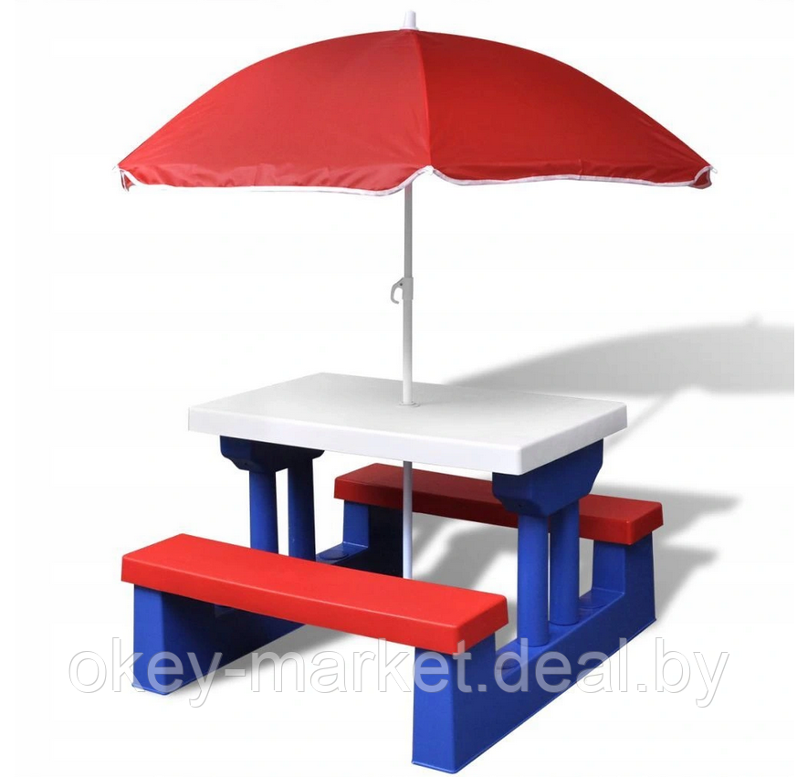 Детский стол для пикника c зонтом Kesser