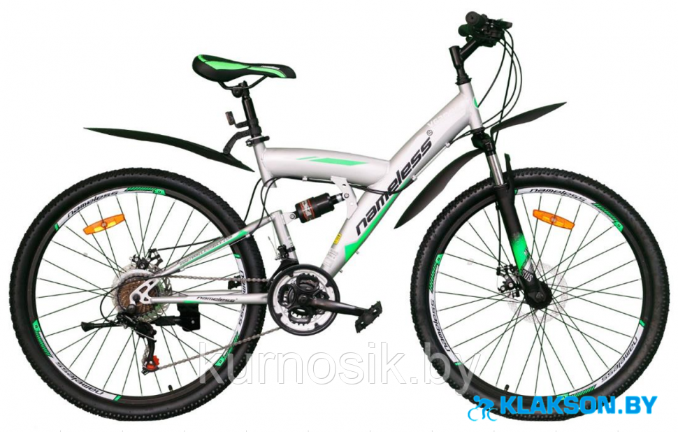Подростковый велосипед Nameless V6200D 26" серо-зеленый 2021 г. - фото 1 - id-p151236739