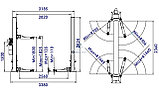 ES-4MR Подъемник 2-хст. г/п 4 т, съем-ручка+проставки, фото 3