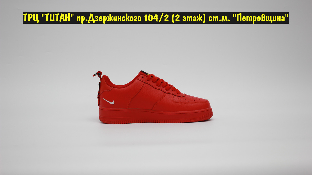 Кроссовки Nike Air Force 1 TM Red White - фото 4 - id-p98089888