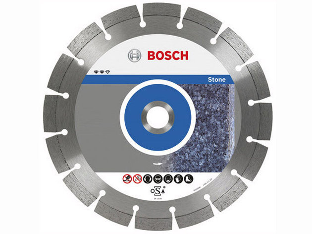 Алмазный круг 125х22 мм по камню сегмент. STANDARD FOR STONE BOSCH (сухая резка), фото 2