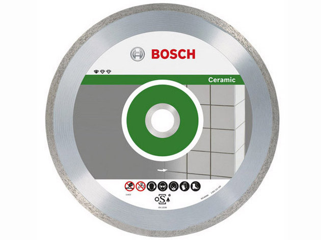 Алмазный круг 125х22 мм по керамике сплошн. STANDARD FOR CERAMIC BOSCH (сухая резка), фото 2