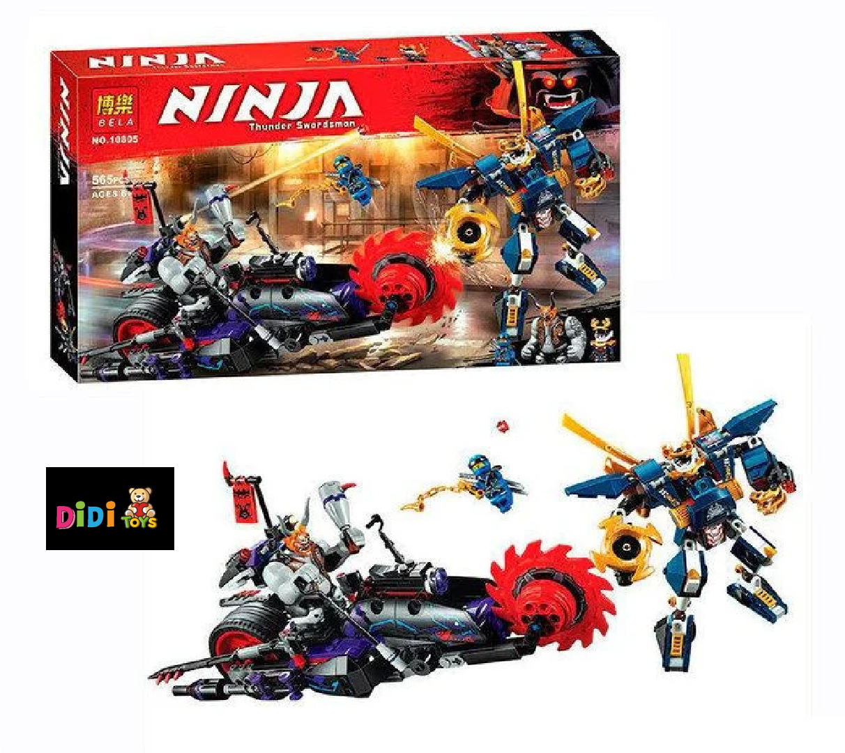 10805 Конструктор Ninjago Bela "Киллоу против Самурая" 565 деталей, аналог Lego 70642 в