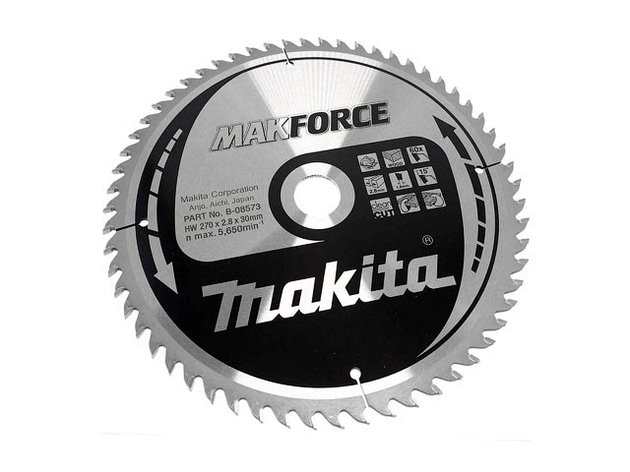 Диск пильный 270х30 мм 60 зуб. по дереву MAKFORCE MAKITA, фото 2