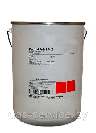 Смазка Divinol Fett LM 2 (молибденовая пластичная смазка) 5 кг., фото 2