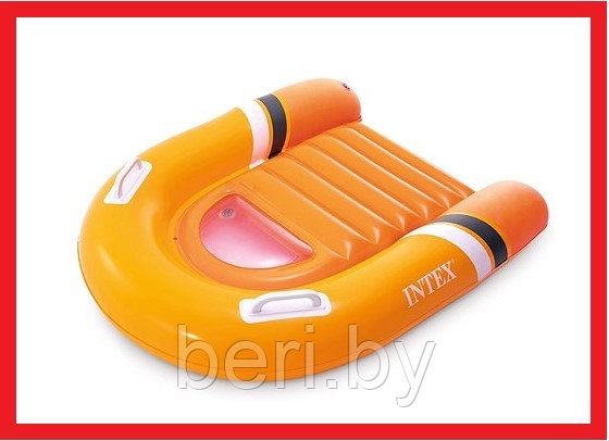 58154NP INTEX Плот надувной Serf Rider с ручками, 102 х 89 см, от 3 лет, интекс