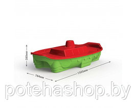 Песочница-бассейн Doloni Корабль 03355/3 (салатовый/красный)