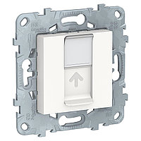 Розетка компьютерная одиночная RJ45 кат. 5е UTP UNICA NEW Schneider Electric, белый