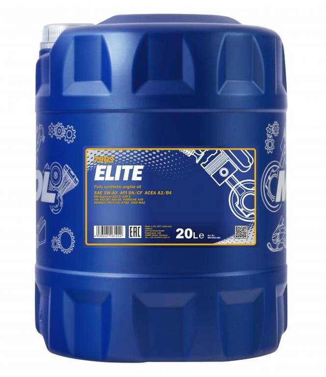 Масло моторное MANNOL Elite 5W-40 API SN/CF синтетика 20л, ESTER 99169