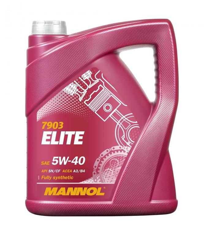 Масло моторное MANNOL Elite 5W-40 API SN/CF синтетика 5л, ESTER 54988