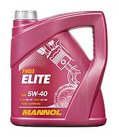 Масло моторное MANNOL Elite 5W-40 API SN/CF синтетика 4л, ESTER 19