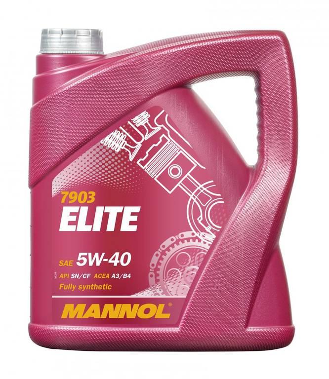 Масло моторное MANNOL Elite 5W-40 API SN/CF синтетика 4л, ESTER 19 - фото 1 - id-p53133122