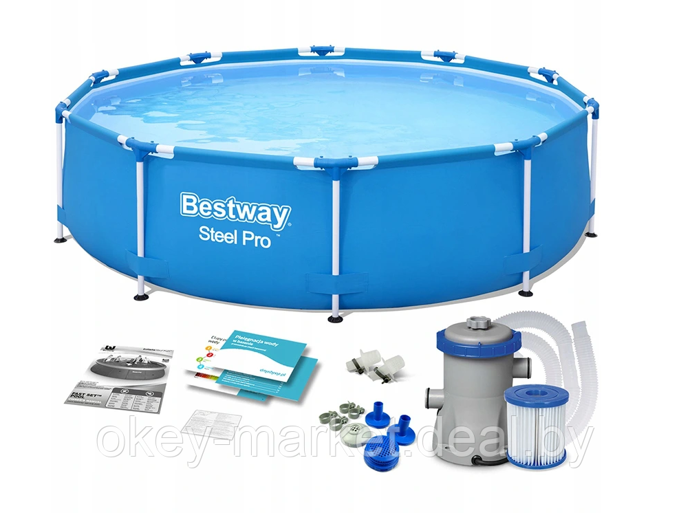 Каркасный бассейн Bestway Steel Pro 56679 (305х76) - фото 1 - id-p64320333