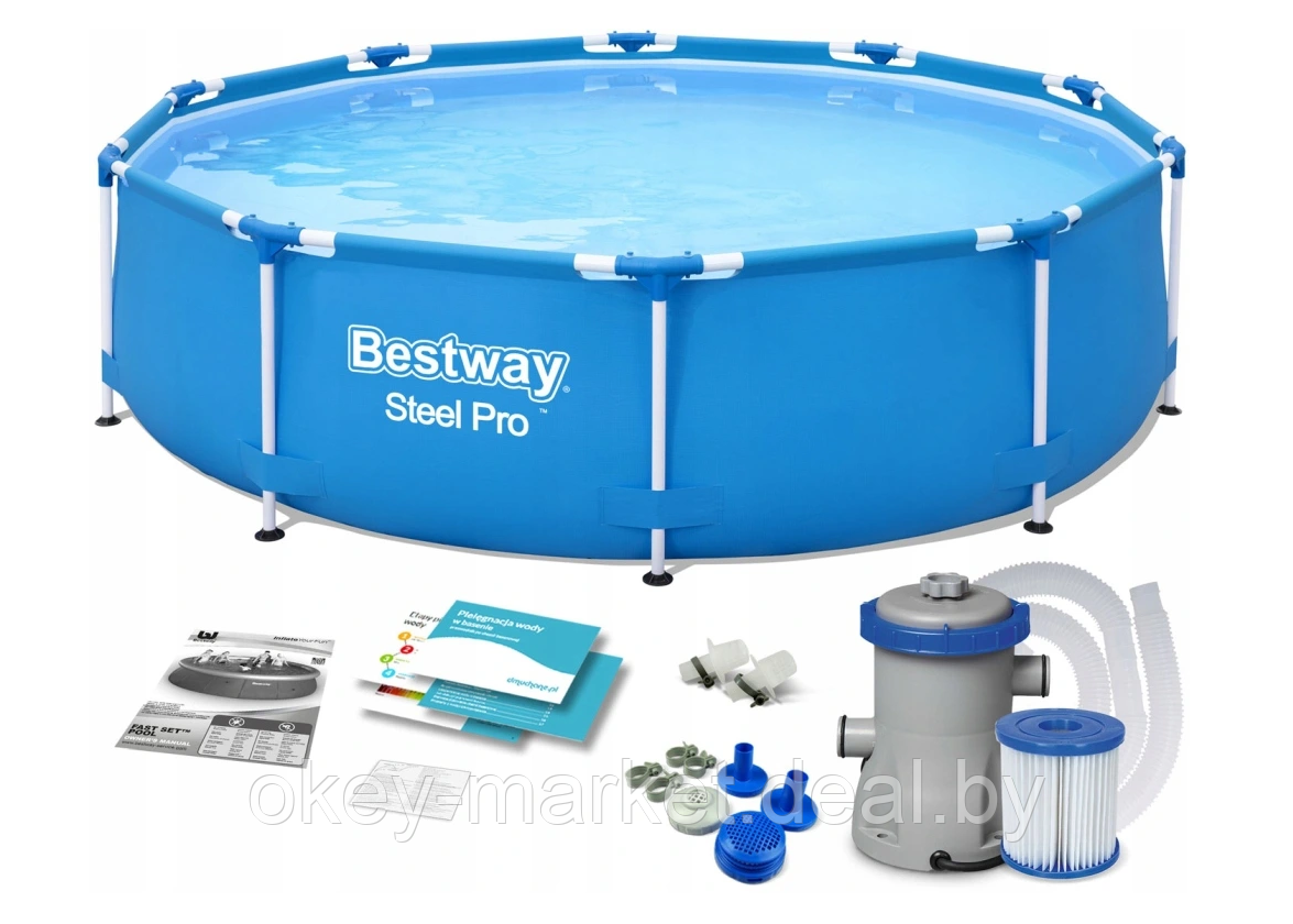 Каркасный бассейн Bestway Steel Pro 56679 (305х76) - фото 2 - id-p64320333