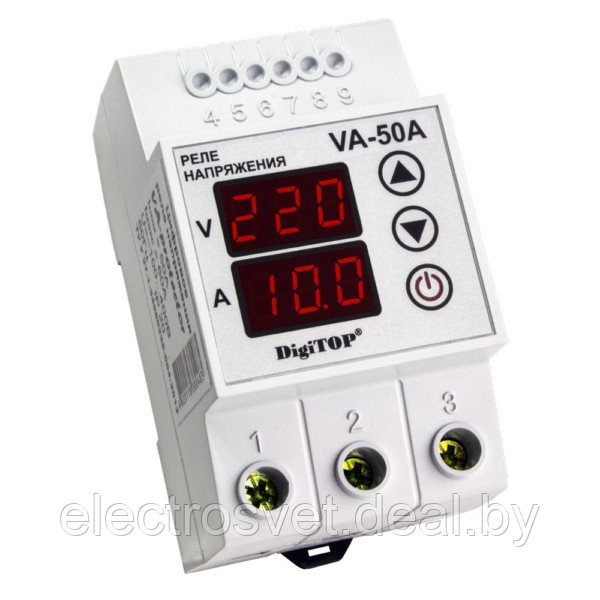 Реле напряжения с контролем тока - VA-50A