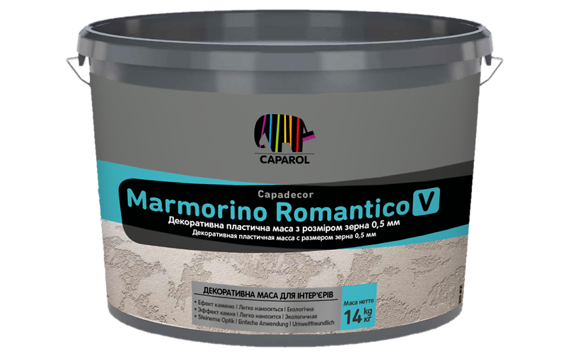 Декоративная шпатлевка Capadecor Marmorino Romantico V, 7 кг.