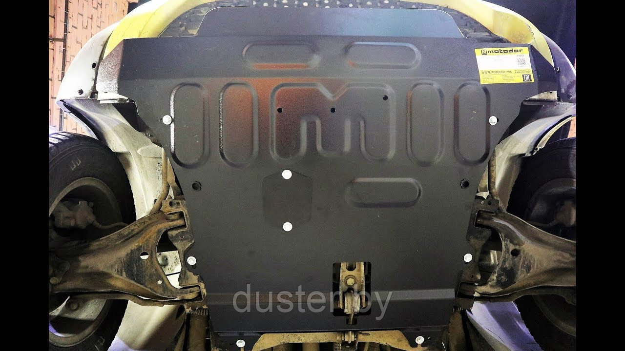 Усиленная защита переднего бампера, двигателя, КПП для Рено Дастер 2021-. 2 мм, MOTODOR.