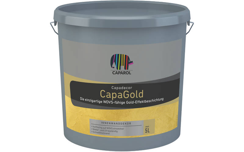 Шелковисто-глянцевая акрилатная дисперсионная краска Capadecor CapaGold 5 л.