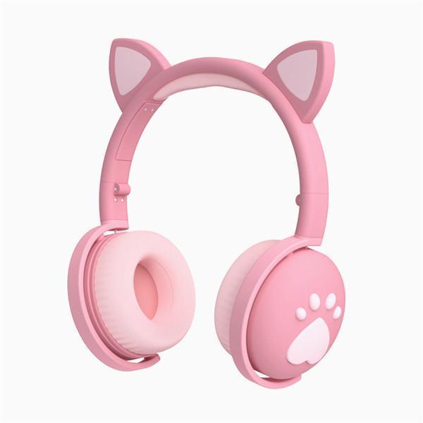 Беспроводные детские наушники Kitty BK-1 с подсветкой - фото 1 - id-p151328801