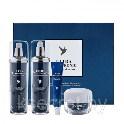 НАБОР ДЛЯ ЛИЦА ESTHETIC HOUSE ULTRA HYALURONIC ACID BIRD'S NEST SKIN CARE SET - фото 1 - id-p151332334