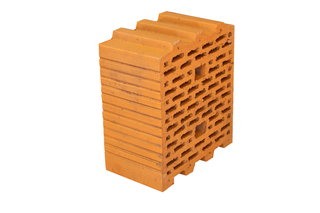 Блок керамический поризованный пустотелый пазо-гребневой 250х250х138 - фото 1 - id-p151328810