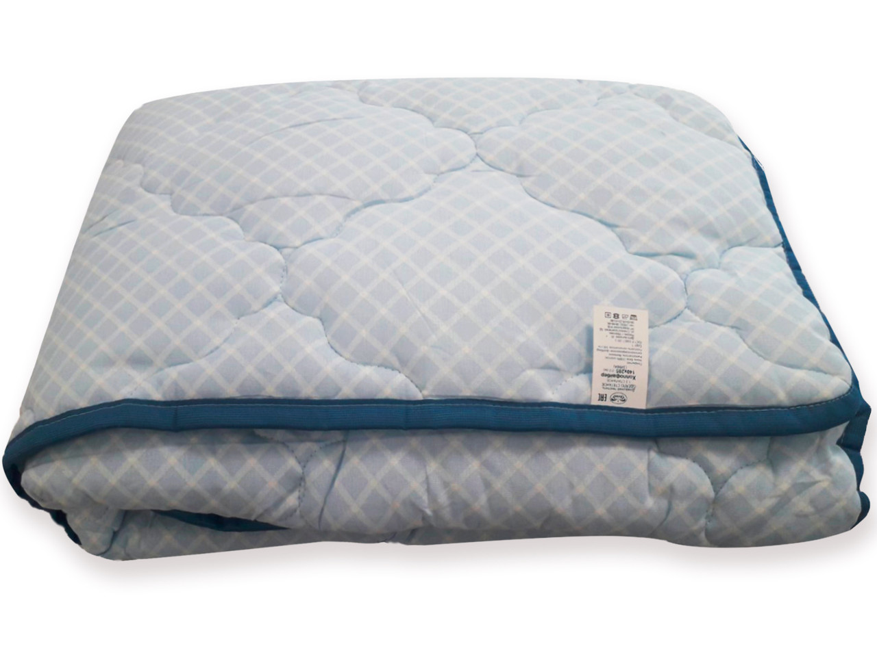 Одеяло всесезонное Холлофайбер-Престиж голубой "Бэлио" 2,0 сп. (300гр/м2)