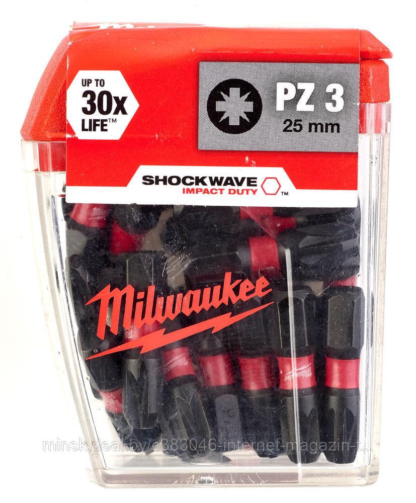 Бита Shockwave Impact Duty PZ3 25 мм (25 шт) Milwaukee (4932430869) - фото 1 - id-p114592841